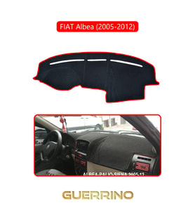 FIAT Albea 2005-2012 Modellerine UygunTORPİDO KORUMA HALISI KIRMIZI KENAR
