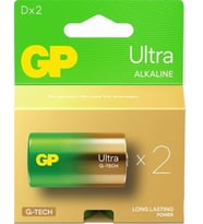 GP G-Tech LR20 Büyük Boy Ultra Alkalin Pil 2'li Paket GP13AU-U2 D Boy