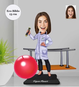 Kişiye Özel Fizyoterapist Kadın Ahşap Eco Biblo -1