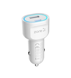 Lexroo CC-02 Hızlı Şarj Özellikli LED Işıklı QC 3.0 USB-A ve Type-C PD Araç Şarj Başlığı PD - Beyaz