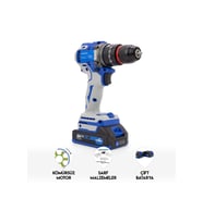 10mm Blue Kömürsüz Vidalama (Gri - Mavi)