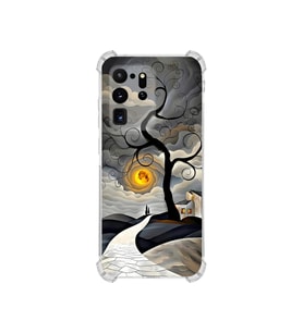 PrintiFy Samsung Galaxy S20ultra ile Uyumlu Simya Serisi Sarmal Yolculuk Tasarımlı Uv Baskılı Köşe Korumalı Antişok Kılıf