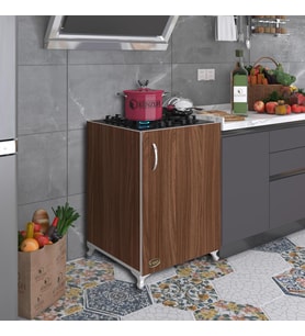 Kenzlife ocak dolabı kamuran cvz 85*60*56 hazır mutfak ankastre gömme ocak için arkalıksız (Karışık)