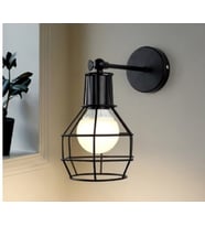 RİOLİGHT RETRO HAREKETLİ BAŞLIK KAFES METAL APLİK (Siyah - Beyaz)