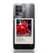 Oppo Reno 5 Lite Uyumlu Charles Leclerc Desenli Şeffaf Telefon Kılıfı