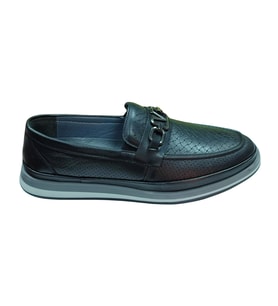Serhan Ayakkabı 2009 Erkek Siyah (40-44) Deri Casual Ayakkabı