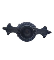 Antika Tarz Dekoratif Pirinç Çizgili Düğme - 35x100 Mm, Büyük, Oksit