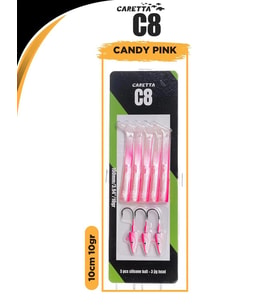 Caretta C8 10cm 10gr Lrf Silikon Yem Candy Pink