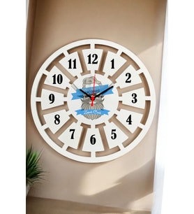 Dünyanın En İyi Saç Dehası Duvar Saati 40cm (Beyaz)