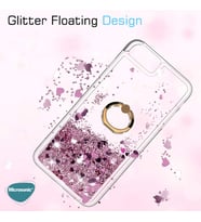 Microsonic Samsung Galaxy A52s Kılıf Glitter Liquid Holder Mor