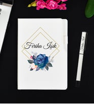 İş Arkadaşına Hediye Kişiye Özel Defter ve Roller Kalem Hediye Seti