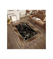 Rovigo Home Dijital Baskı Yıkanabilir Kaymaz Taban Salon Halısı RVG1831-SM407 (Kahverengi)