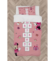 MEKTA HOME BEBEK VE ÇOCUK ODASI Seksekli Minnie Mouse Desenli Nevresim Takımı