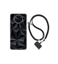 Xiaomi Poco X3 Pro Kılıf Silikon Ipli Boyun Askılı Desenli Prizmalar 1782