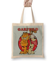 Distressed Garfield Bez Çanta Uzun Saplı