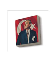 Mustafa Kemal Atatürk Baskılı Taş Magnet 5X5