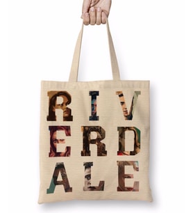 Riverdale Letter Portraits Bez Çanta Uzun Saplı