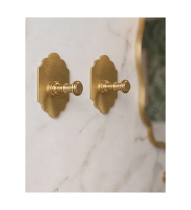 2 ADET RUSTİK MAT GOLD RENK -Paslanmaz Çelik Banyo Askısı/Bornoz Askısı / H