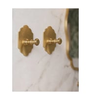 2 ADET RUSTİK MAT GOLD RENK -Paslanmaz Çelik Banyo Askısı/Bornoz Askısı / H