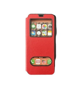 Jopus Redmi 9T ile Uyumlu Premium Kapaklı Kılıf Kırmızı