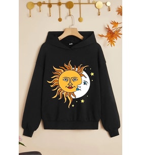 Çocuk Larks' Tongues In Aspic Baskılı Sweatshirt (Siyah)