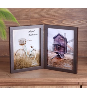 AHŞAP RESİM ÇERÇEVESİ 2Lİ 15X20 CM KOYU KAHVE