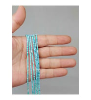 Bileklik Boy Amazonit Taşı Küp Şekilli Dizi 2mm (51146) Yarım Dizi (17CM UZUNLUĞUNDADIR)