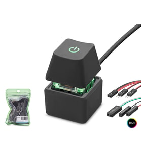 Masaüstü Bilgisayar Rgb Power Tuşu On/Off Switch Siyah ND2811