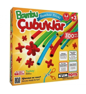 BAMBU ÇUBUKLAR KUMTOYS 300 PARÇA - KUMTOYS