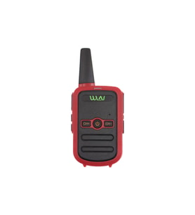 WLN Kd-c51 3-5 Km 16 Kanal Tekli Telsiz Kırmızı Kasa Şarj Aleti Dahil
