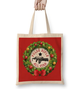 Christmas All Star Pulse Rifle Aliens Wreath Bez Çanta Uzun Saplı