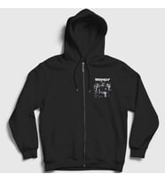 Presmono Unisex Siyah Poster Dizi Teen Wolf Fermuarlı Kapüşonlu Sweatshirt 338230tt