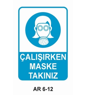 İŞ GÜVENLİĞİ UYARI LEVHASI 1 ADET PVC 21 X 29CM