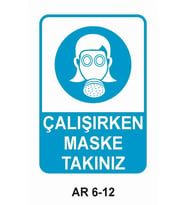 İŞ GÜVENLİĞİ UYARI LEVHASI 1 ADET PVC 21 X 29CM