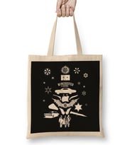 Supernatural Christmas Tree Silhouette White Bez Çanta Uzun Saplı