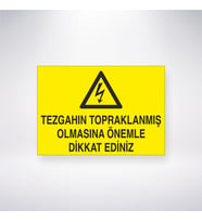 Tezgahın Topraklanmış Olmasına Önemle Dikkat Ediniz