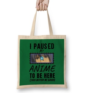 Sarcasm Funny Anime And Manga Otaku Lover ift Bez Çanta Uzun Saplı