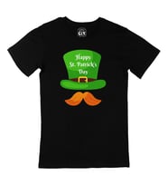 St Patricks Day Şapkalı Siyah Tişört