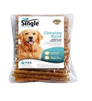 SINGLE BURGU ÇUBUK 100’LÜ NATUREL 12 cm 6 gr Köpek Ödül Çiğneme Çubuğu