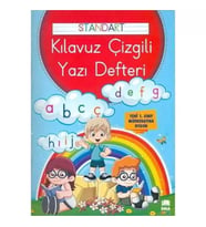 Renkli Standart Çizgili Yazı Defteri A4 Ebat