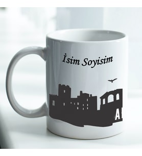 Adana Konseptli Kişiye Özel İsim Baskılı Beyaz Kupa Bardak No:002