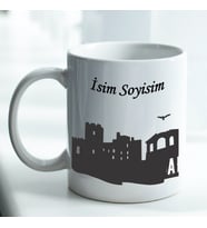 Adana Konseptli Kişiye Özel İsim Baskılı Beyaz Kupa Bardak No:002