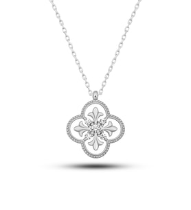 AZURİS SİLVER 925K GÜMÜŞ TAŞLI ELEGANT KOLYE
