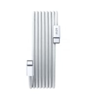 ScHitec 6A 60W Apple İphone 15 ve Üzeri Uyumlu Type-C to Type-C Örgülü Hızlı Data ve Şarj Kablosu Beyaz K291
