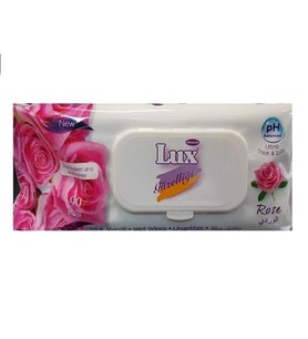 Lüx 90 lı Kapaklı Islak Mendil Gül