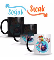 Ocean Heart Sihirli Kupa Bardak Porselen