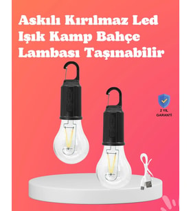 C Tipi Şarjlı Asılabilir Kamp Feneri