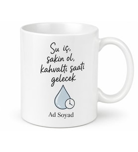 Aralıklı Oruç Yapanlara Su İçme Kupası Kahvaltı Saatini Beklerken Hediye Bardak