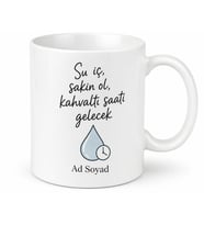 Aralıklı Oruç Yapanlara Su İçme Kupası Kahvaltı Saatini Beklerken Hediye Bardak