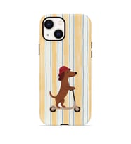 iPhone 14 Plus Vorian Çift Katmanlı Kılıf Dachshund Riviera